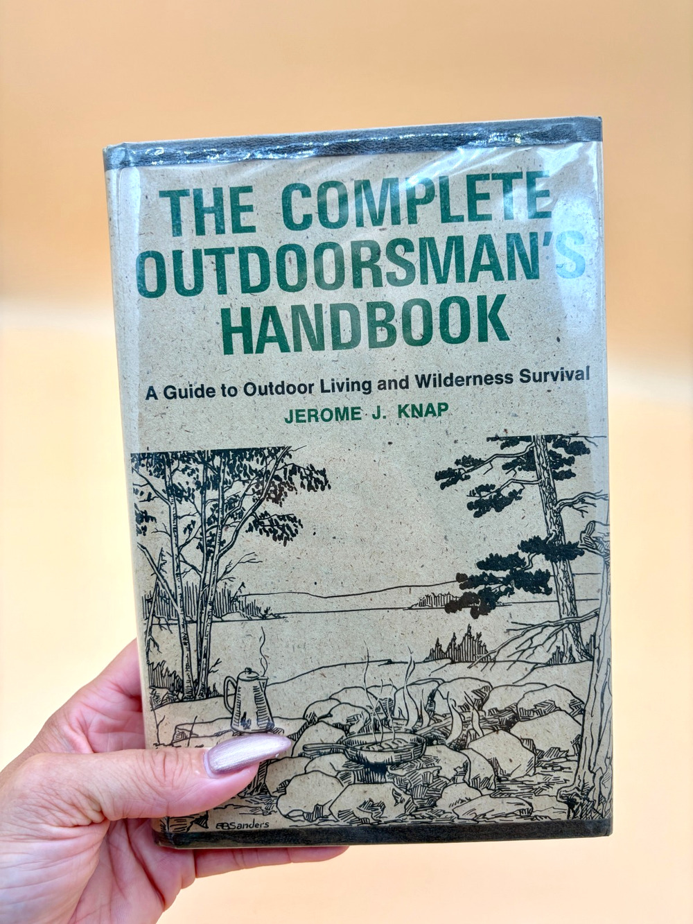 Vintage Wilderness Survival Book 1974 Outdoorsman Camping Bushcraft Hardcover